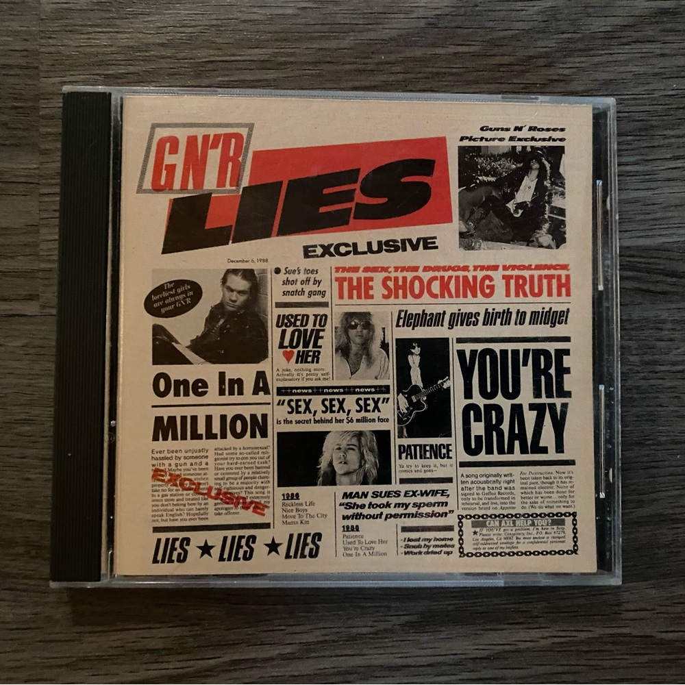 Lies CD - Black and Red